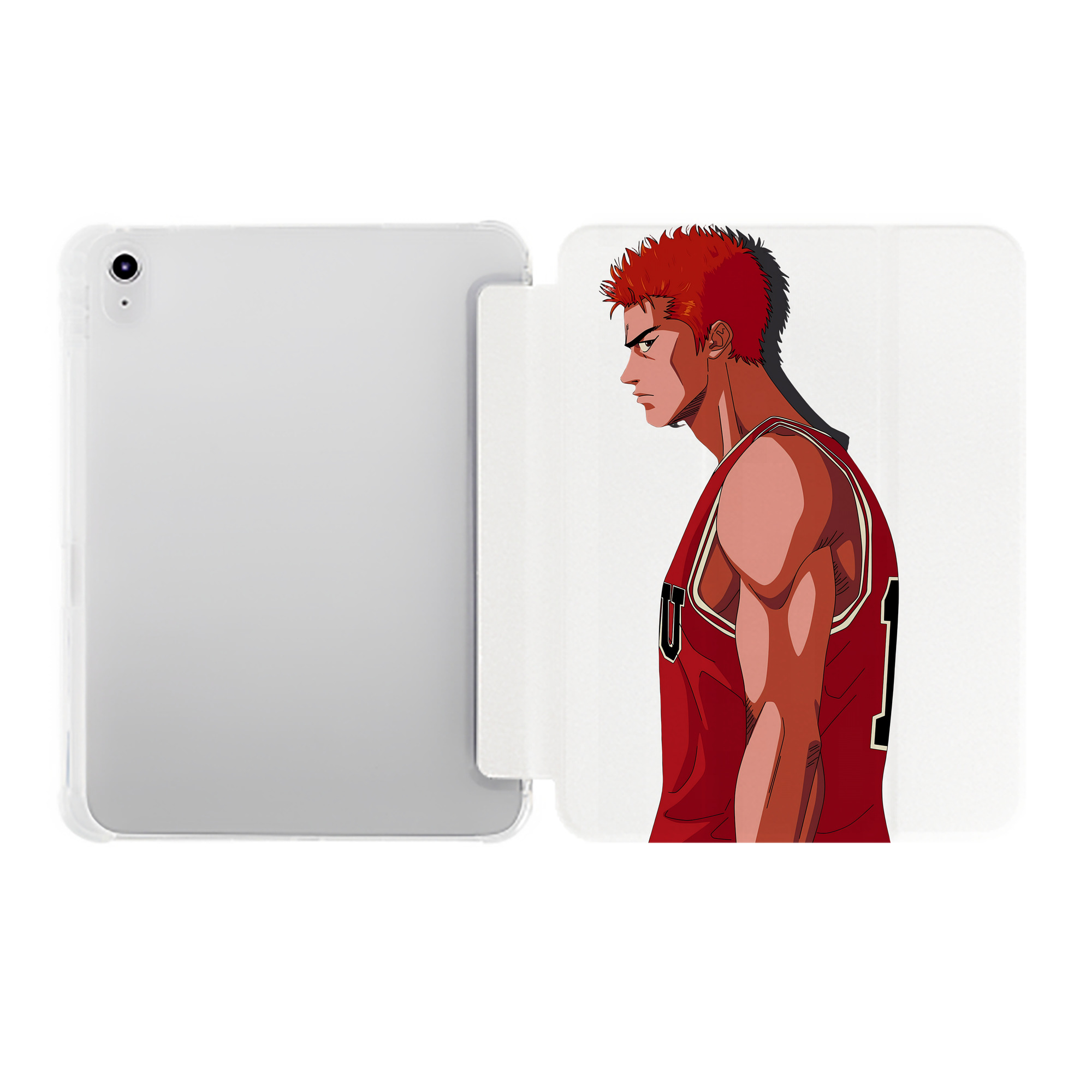 （画像用） SLAM DUNK／スラムダンク IPad ケース ペン収納付き 三つ折りスタンド PUレザー×シリコン 対応機種9.5/10.5/10.9インチ